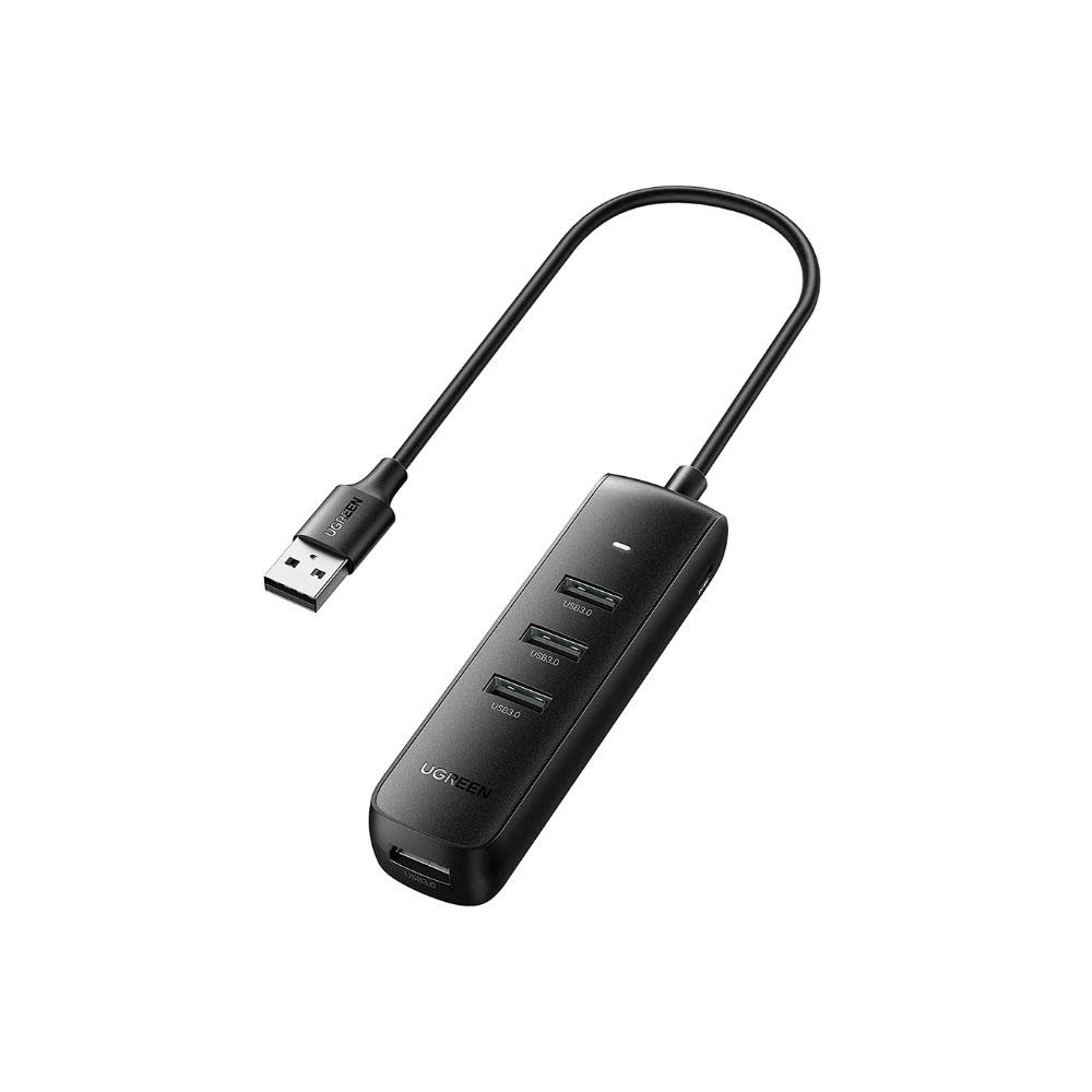 JIBGO - จิ๊บโก จำหน่ายสินค้าหลากหลาย และคุณภาพดี | USB HUB (ยูเอสบีฮับ) UGREEN 10915 - 4 PORTS POWERED USB 3.0 HUB (25 CM.)